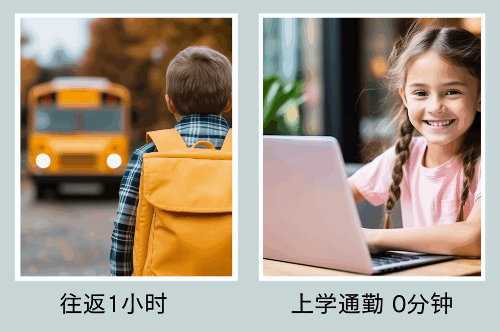 无需通勤时间！消除家长接送孩子的负担